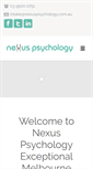Mobile Screenshot of nexuspsychology.com.au